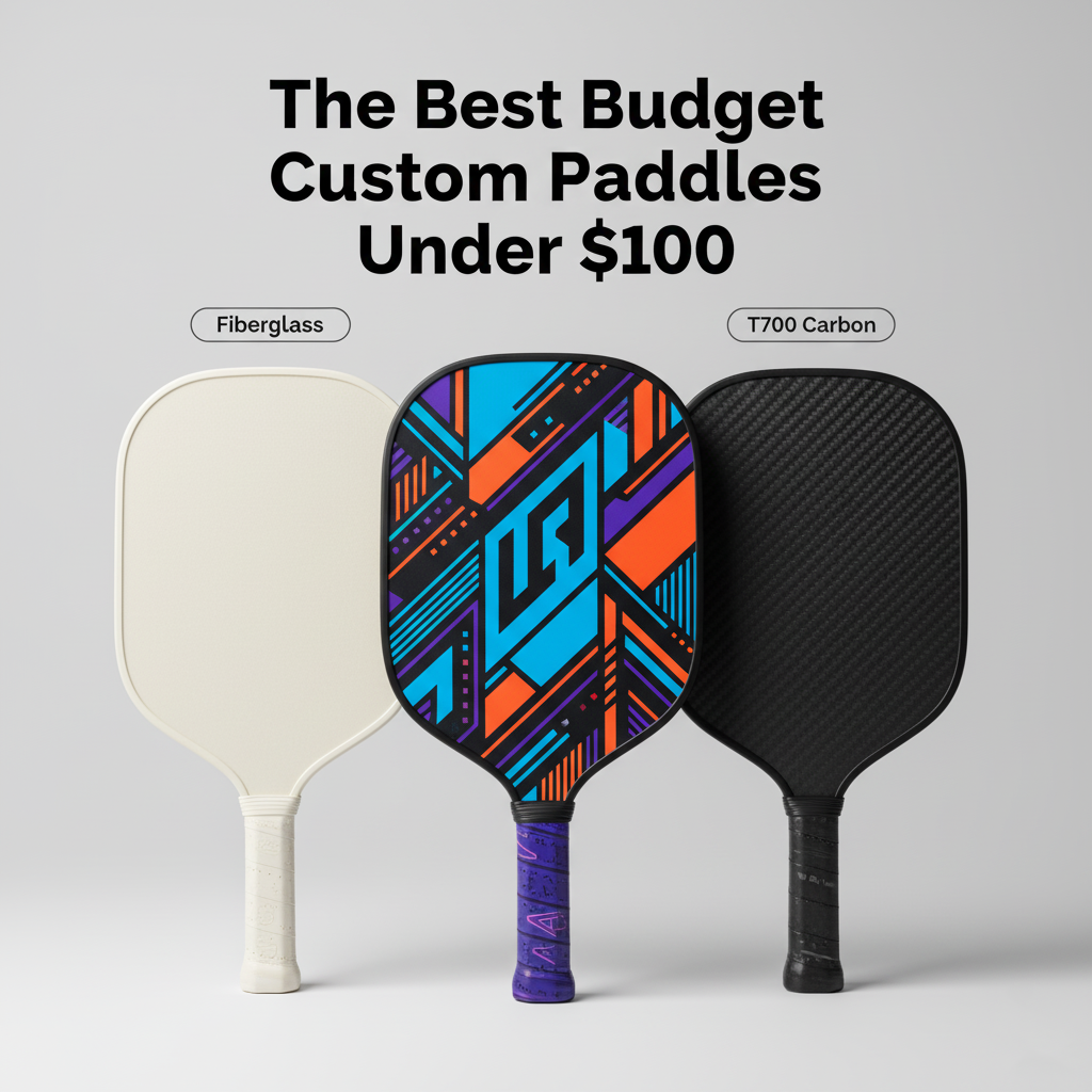 Fiberglass vs T300 & T700 Carbon: The Best Budget Custom Pickleball Paddles Under $100