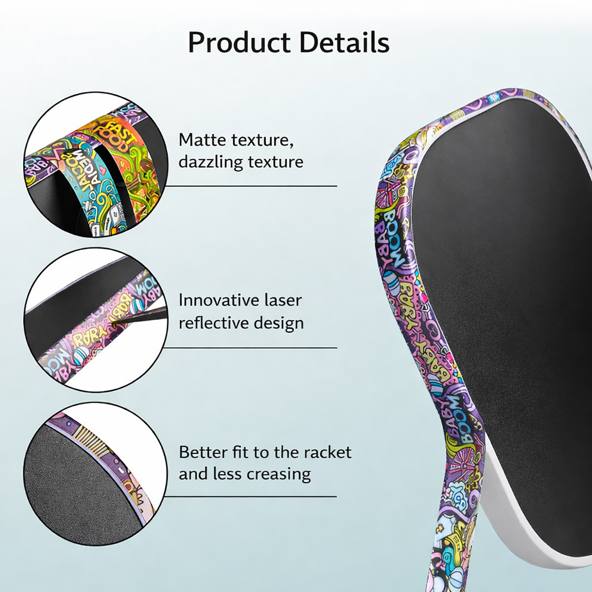 Custom Pickleball Paddle Edge Tape | Personalized Pickleball Paddle Skin