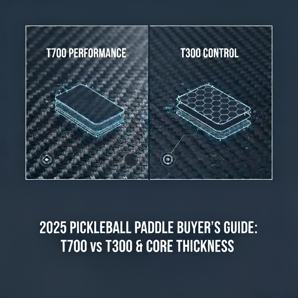 T700 vs T300 Carbon Fiber Pickleball Paddles: What Really Changes on Court (and How to Choose)
