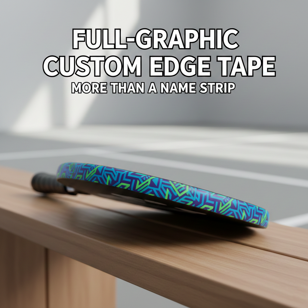 Custom Pickleball Edge Tape: Full-Graphic Wrap Guide (Not Just a Name Strip)