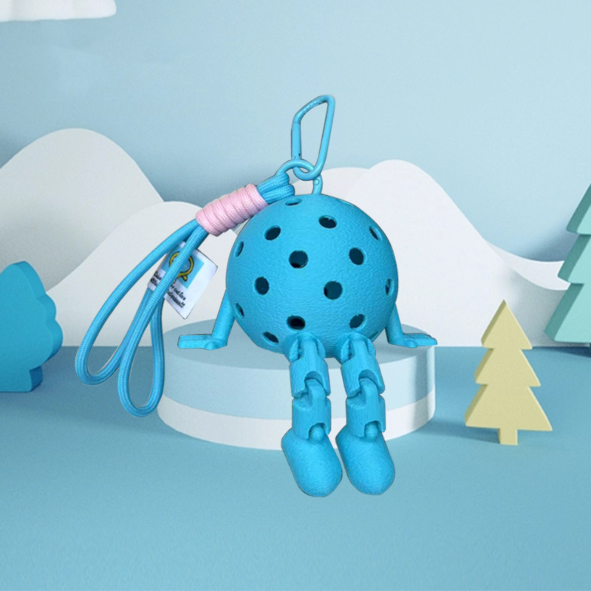 Kawaii Pickleball Keychains