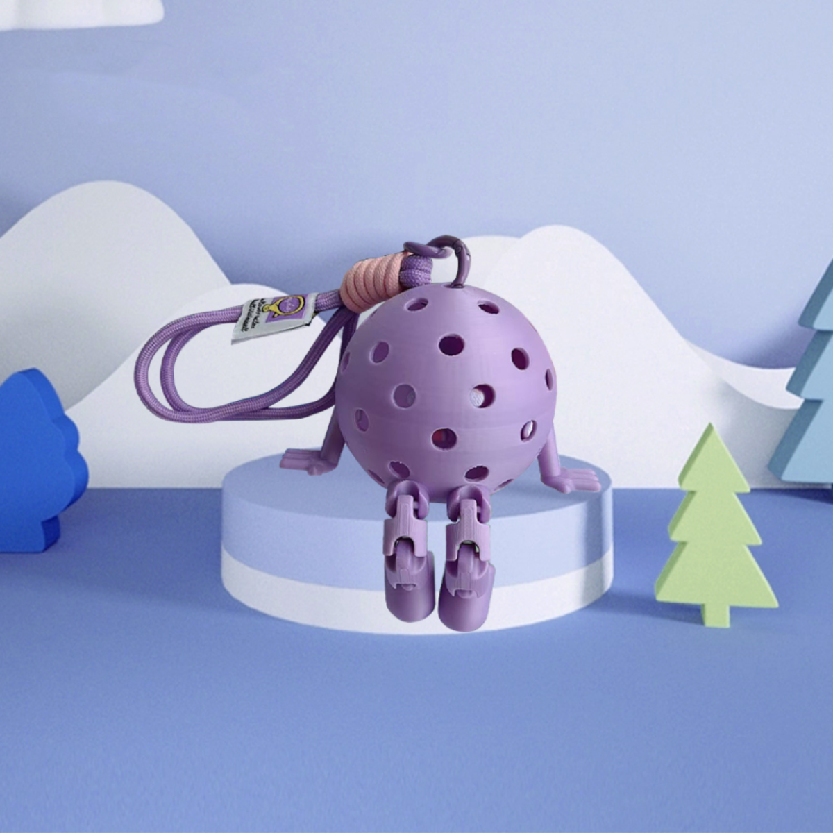 Kawaii Pickleball Keychains